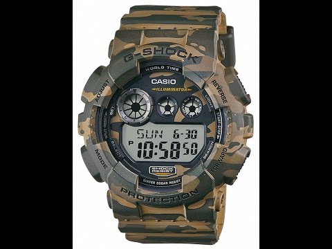Видео: Настройка Casio G-shock GD-120CM-5E [3427]