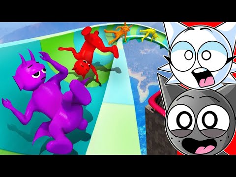 Видео: Водные горки против гигантских водных горок