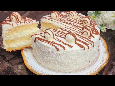 Видео: Боже как Вкусно! Привезла Рецепт из Италии! Теперь бисквит готовлю только так. ТОРТ РАФАЭЛЛО