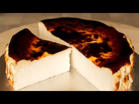 Видео: Нежный как Поцелуй 💋 Чизкейк Сан-Себастьян  Сожженный Баскский Чизкейк