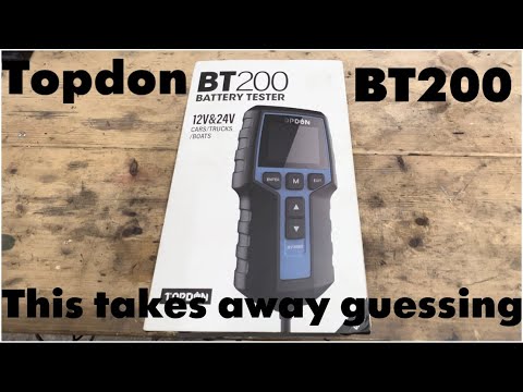 Видео: Обзор тестера аккумуляторов Topdon BT 200. Бюджетный инструмент для механиков.
