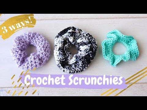 Видео: Как вязать крючком резинки для волос, 3 способа! — Бесплатная схема \\ Легко и просто для начинаю...