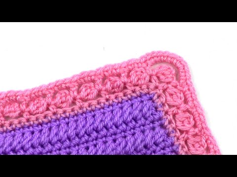 Видео: Кайма с маленькими шишечками   Border with small cluster