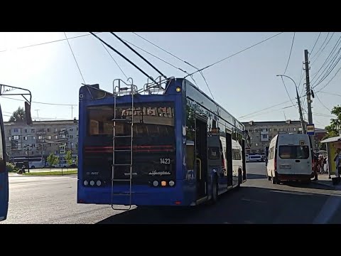 Видео: Саратовский троллейбус! ПКТС 6281.00 маршрут 15 б/н 1423 (16.08.2022)