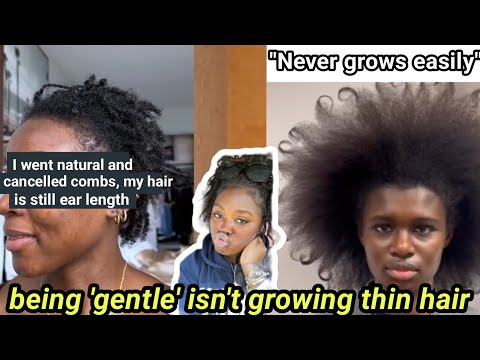 Видео: Быть «нежным» не значит отращивать тонкие волосы 4c, и да, вы следуете тенденциям.