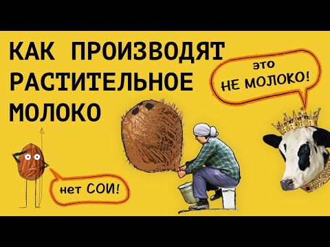 Видео: Как производят РАСТИТЕЛЬНОЕ МОЛОКО || Разбираем состав и цикл производства растительных напитков