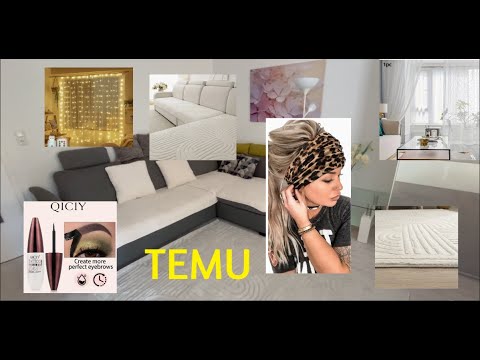 Видео: Распаковка с TEMU. Чехлы на большой диван, ковер , девайс который нужен всем, гардины.