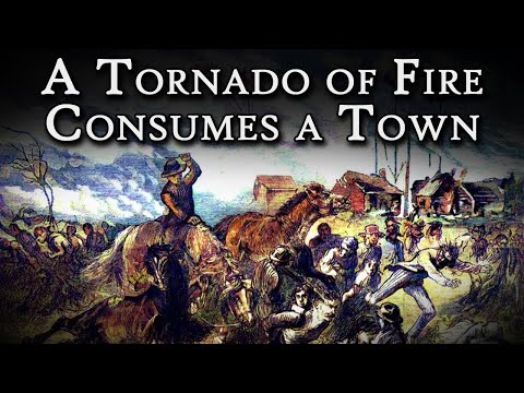 Видео: Огненный торнадо уничтожает город: пожар Пештиго | Захватывающий ужас