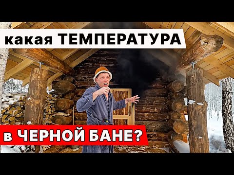 Видео: СКОЛЬКО ТЕМПЕРАТУРА? В ЧЁРНОЙ Бане? Замеряем ТЕМПЕРАТУРУ и Влажность!