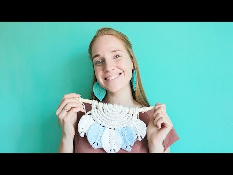 Видео: Продолжение макраме панно с перышками | (Часть 2) Мастер-класс по макраме