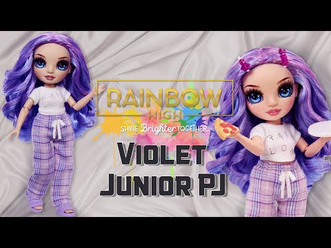 Видео: ✨Обзор Rainbow high - Junior PJ Party - Вайолет✨
