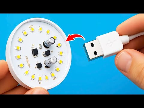 Видео: Миллионы людей не знают, как просто починить светодиодную лампочку с помощью USB-провода, сэкономив