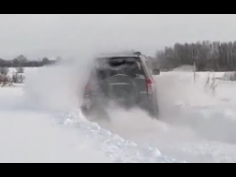 Видео: Зимний Offroad Nissan Safari и Suzuki Grand Vitara по снегу