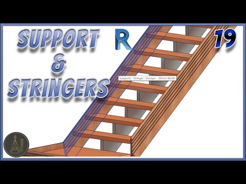 Видео: Лестничные опоры и тетивы | Учебное пособие по Revit