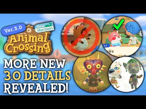 Видео: Только что раскрыта информация об обновлении 3.0 — Animal Crossing New Horizons
