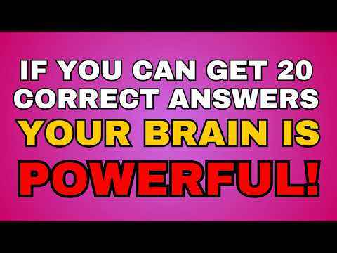 Видео: Никто старше 65 лет не отвечает правильно хотя бы на ПОЛОВИНУ вопросов! Думаете, ВЫ сможете лучше?