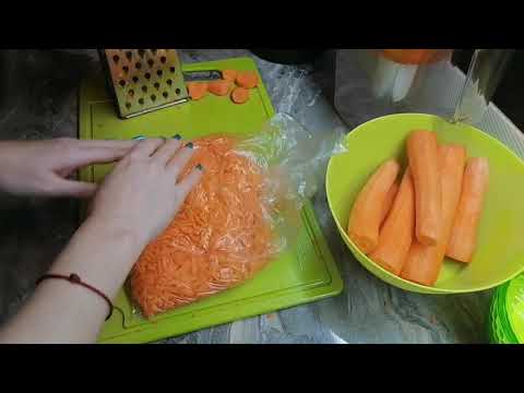 Видео: Заморозка овощей, морковь впрок, показываю что в моей морозилке