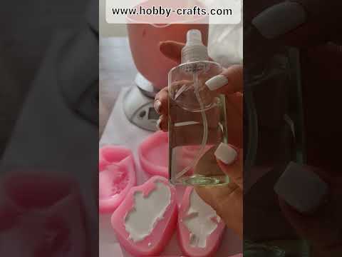 Видео: Приказни вълшебства www.hobby-crafts.com. Работа с керамична смес - отливане в силиконови калъпи.