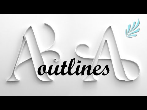 Видео: КВИЛЛИНГ: Элегантные контуры буквы «А»