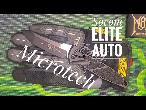 Видео: Microtech Socom Elite Auto Tanto - элитный обзор, рез