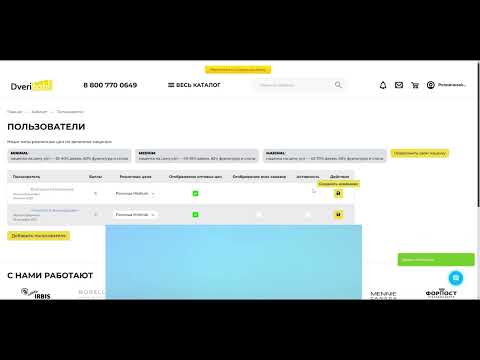 Видео: DveriB2B: Пользователи