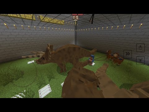 Видео: Диногород в Minecraft Jurassic world Строим клетку для трицератопса