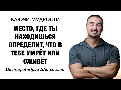 Видео: КЛЮЧИ МУДРОСТИ «Место, где ты находишься определит, что в тебе умрёт или оживёт» Андрей Шаповалов