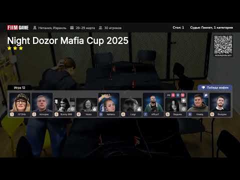 Видео: NIGHT DOZOR MAFIA CUP 2025 FINAL, полная версия, все игры