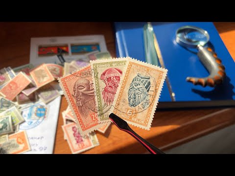 Видео: Филателия. Марки бельгийских и французских колоний