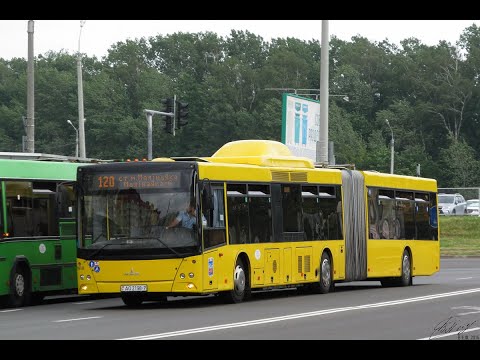 Видео: Автобус Минска МАЗ-215,гос.№ АО 2198-7, марш.1 (06.01.2020)