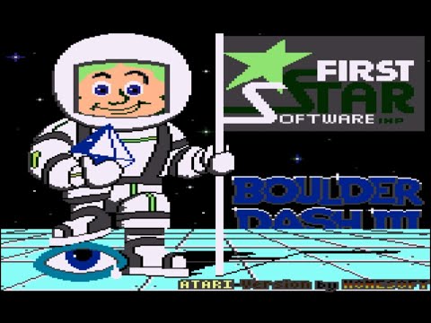 Видео: Космическая версия - "Boulder Dash III"❤Atari 8-bit. FULL PLAY! Прохождение! From Homesoft, 2007.