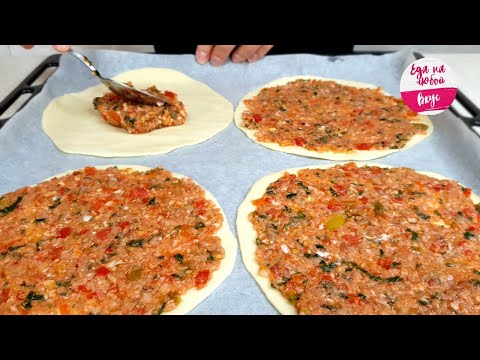 Видео: Мука и фарш! Вкуснее, чем чебуреки и жарить НЕ НАДО. Вот, как готовим ЭТУ Пиццу | Еда на любой вкус