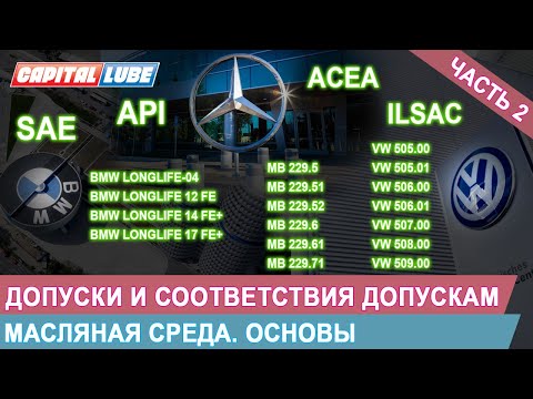 Видео: ДОПУСКИ И СООТВЕТСТВИЯ ДОПУСКАМ ДЛЯ МОТОРНОГО МАСЛА. ЧАСТЬ 2 / Масляная среда. Основы