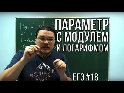Видео: ✓ Параметр с модулем и логарифмом | ЕГЭ. Задание 18. Математика. Профильный уровень | Борис Трушин