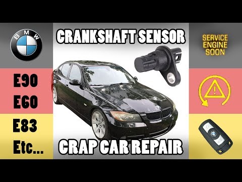 Видео: Замена датчика положения коленчатого вала BMW — лучший способ — E90/E91/E92/E93/E60/E83
