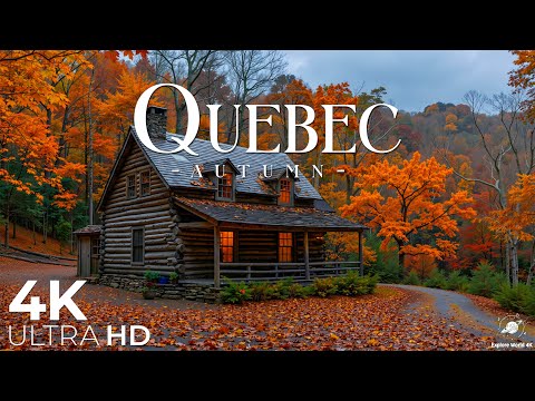 Видео: Осень в Квебеке 4K – Красивые леса, озёра и золотистые листья | Расслабляющий фильм о природе