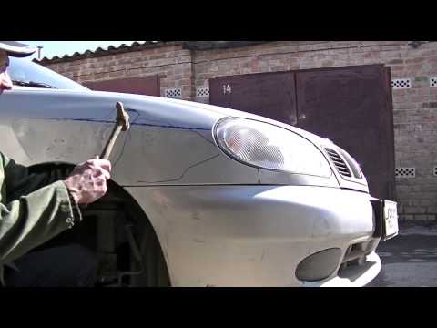 Видео: Рихтовка крыла. Кузовной ремонт. BODY REPAIR