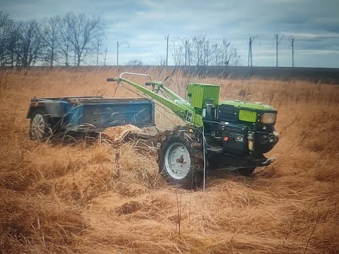 Видео: ПОКАТУХА НА ДИЗЕЛЬНОМ МОТОБЛОКЕ Ӏ НАШЁЛ ЁЛОЧКУ ПО СРЕДИ ПОЛЯ