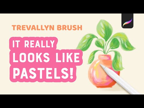 Видео: Новая кисть Procreate: попробуем Trevallyn