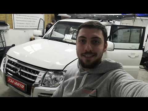 Видео: Mitsubishi Pajero 4 - Полная Шумоизоляция, перетяжка руля, чистка обшивки пола и сидений