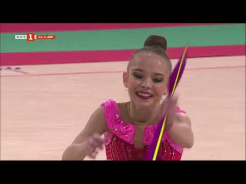 Видео: Стилияна Николова - лента - финал - Световно първенство по художествена гимнастика - София 2022
