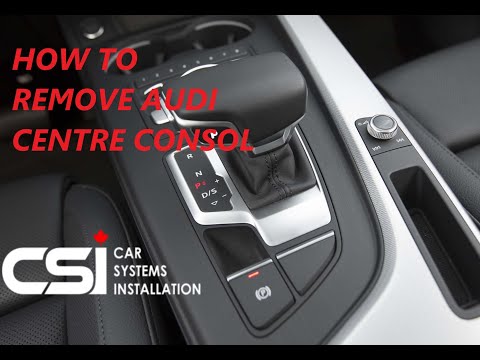 Видео: AUDI A4, S4 2016 года выпуска и новее Снятие элементов управления MMI / отделки центральной консо...