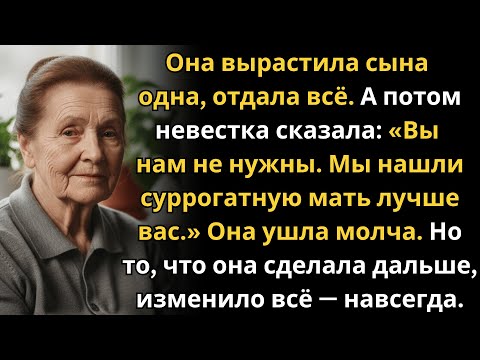 Видео: Невестка сказала: "Вы не бабушка". Но она ответила так, что они потеряли всё.