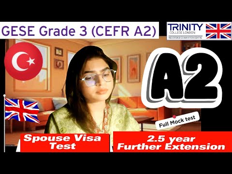 Видео: Тест английского языка A2, разговорный экзамен SELT ||GESE, 3 класс || Продление визы || Семейная...