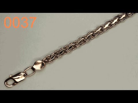 Видео: Ювелирка 0037 - Плетение Кардинал,  изготовление золотого браслета на 15 грамм