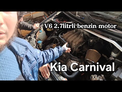 Видео: Kia Motors Kia Carnival 2.7 litrli V6 benzin motor ustaxona. 2.7 литр бензин мотор для Киа Карнивал 