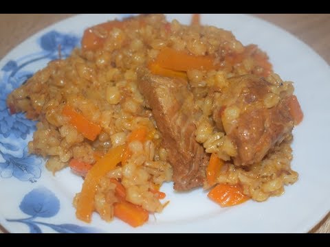 Видео: Перловая каша с мясом в мультиварке