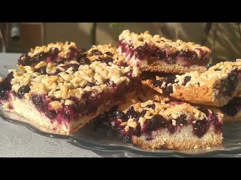 Видео: Тертий пиріг з чорною смородиною Grated cake with black currants