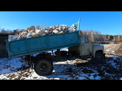Видео: Матушка-Сибирь...Заготовка дров..Выходные в деревне.