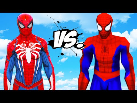 Видео: Человек-паук PS4 против Человека-паука PS1 - Эпическая битва